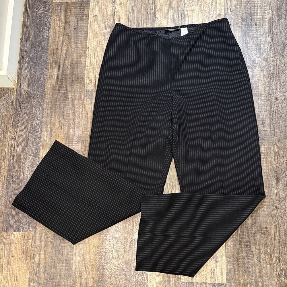 Liz Claiborne Black Pinstripe Trousers